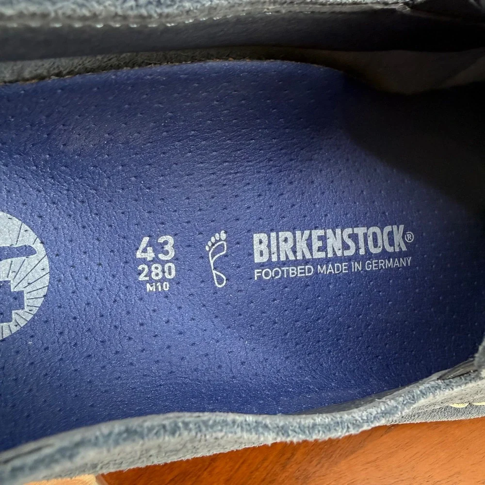 Birkenstock Utti Slip On Elemental Blue Suede Loafers 1027323 Men EU 43/US 10